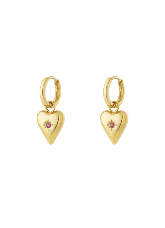 Birthstone oorbellen - Juli