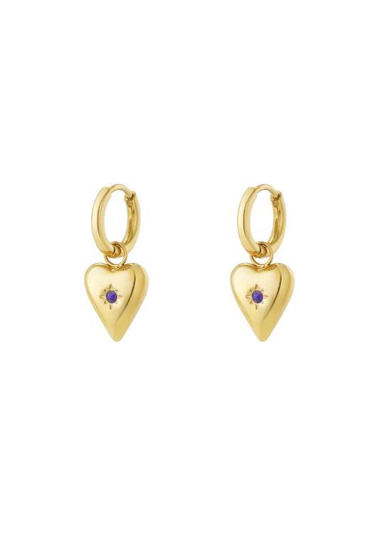 Birthstone oorbellen - September