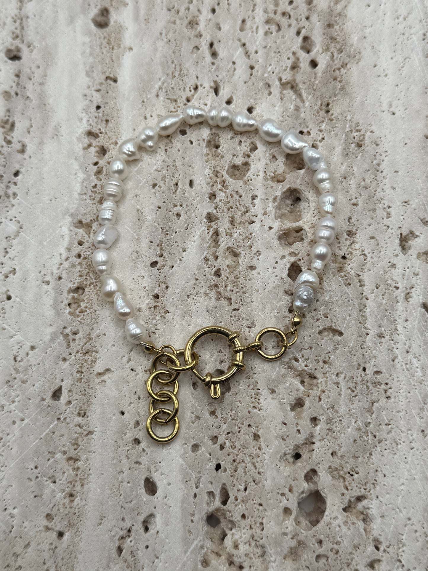 Parel armband met slot design your own