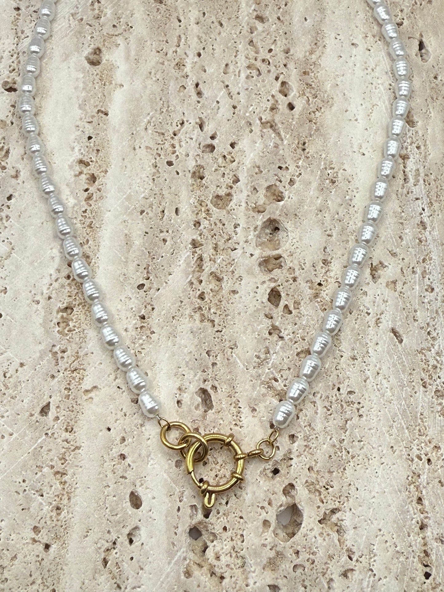 Parel ketting met slot design your own
