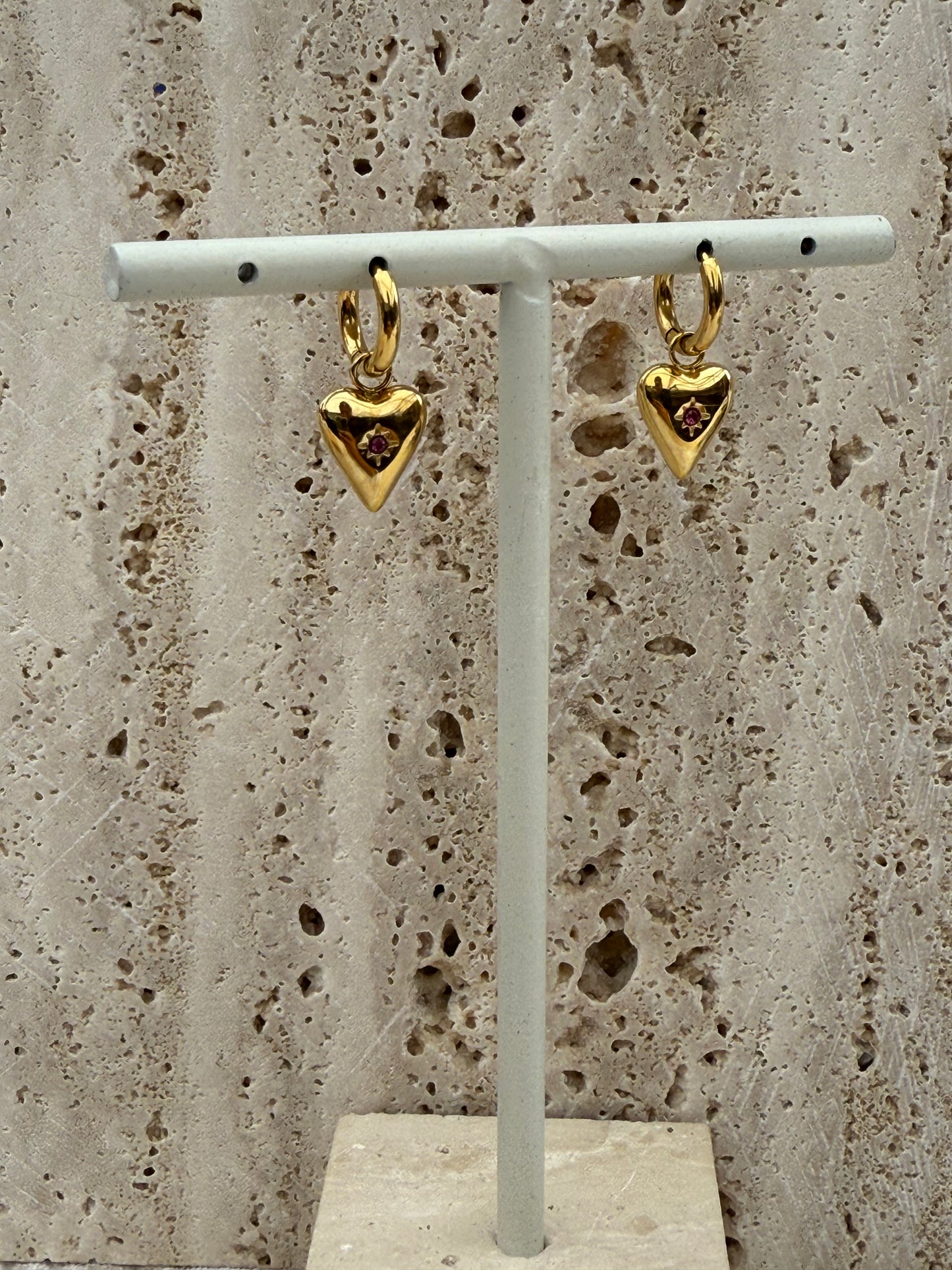 Birthstone oorbellen - Juli