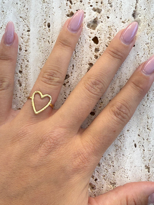 Big heart ring
