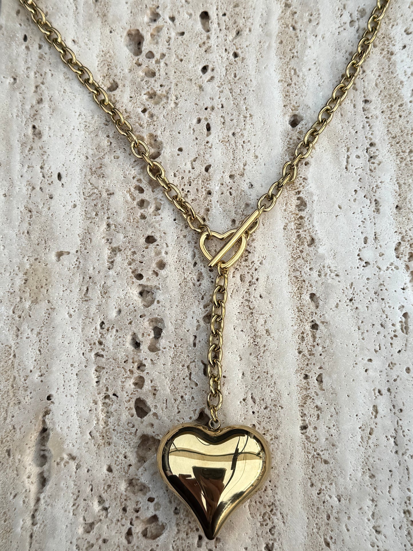 Big heart ketting