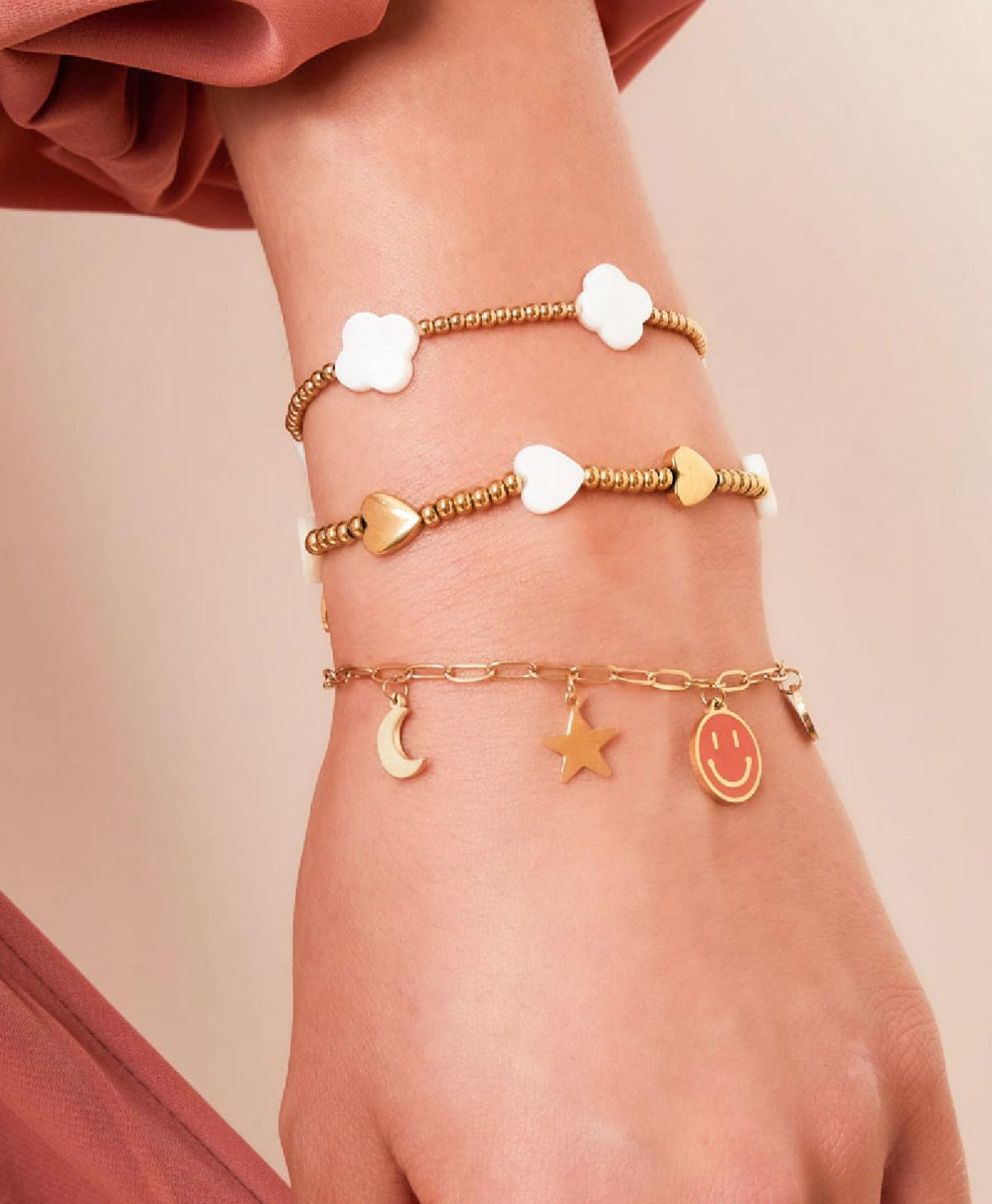 Klavertjes armband
