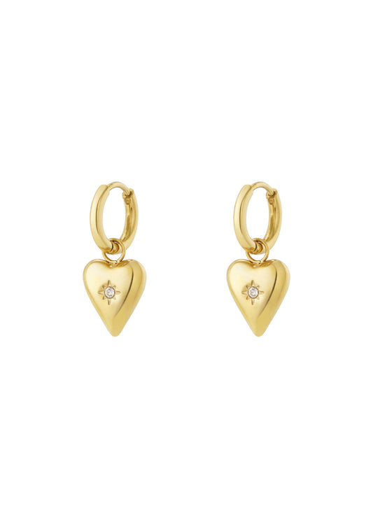 Birthstone oorbellen - April