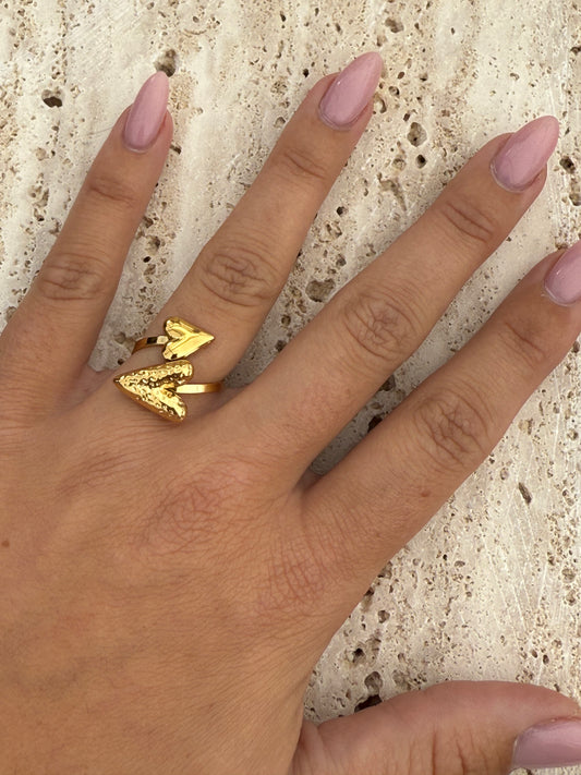 Dubbel love ring
