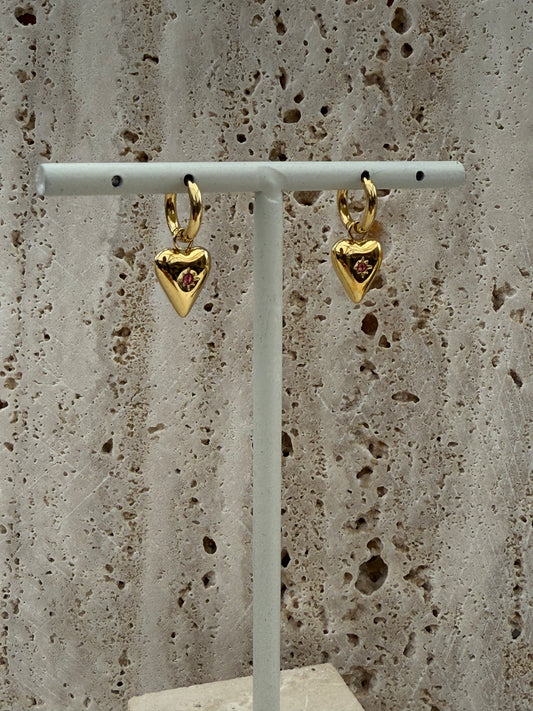 Birthstone oorbellen - Oktober
