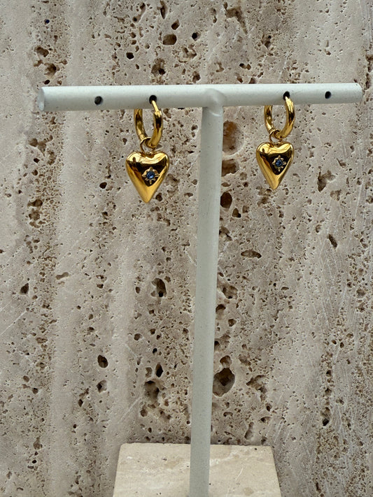 Birthstone oorbellen - Maart