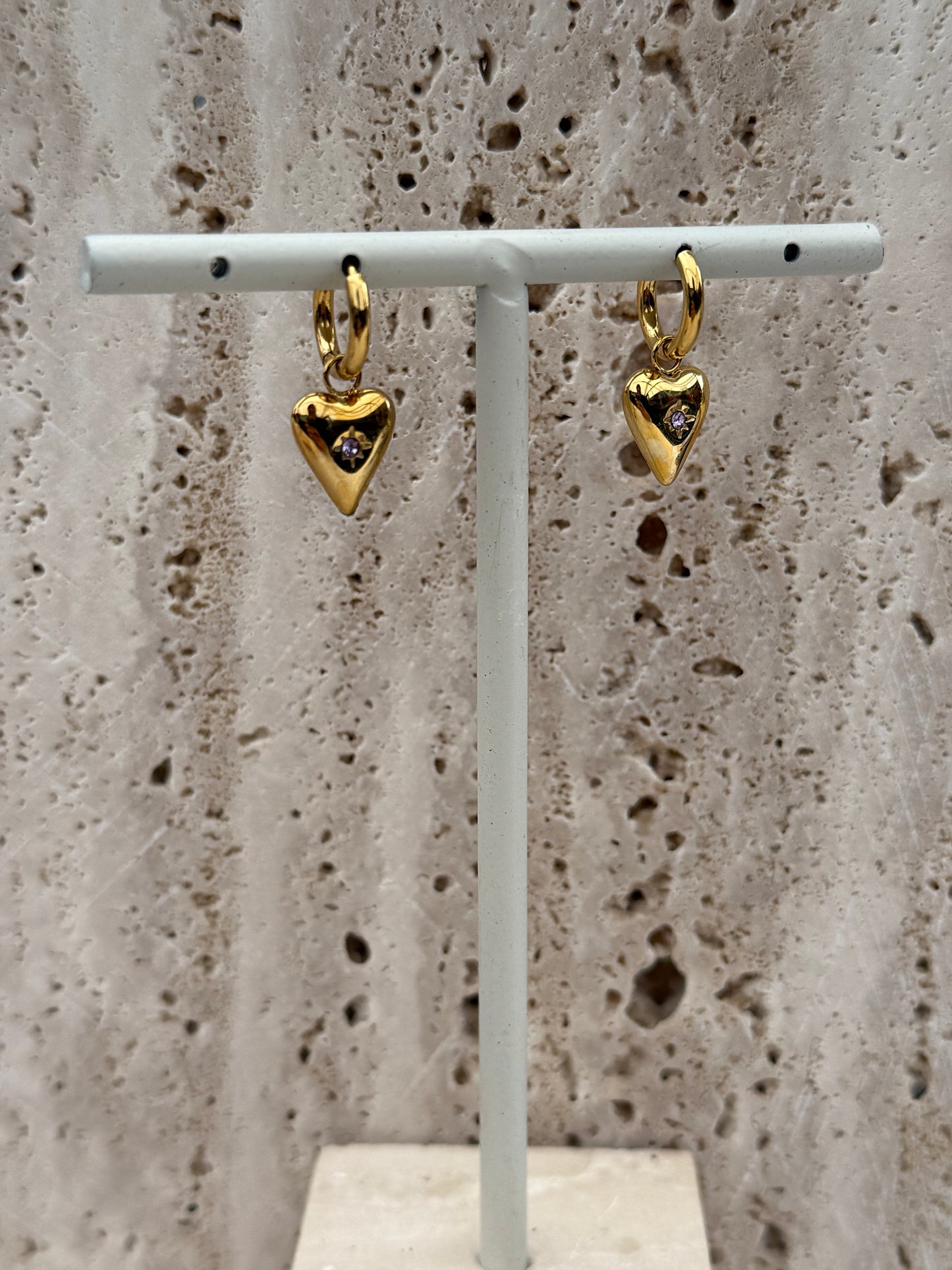 Birthstone oorbellen - Juni