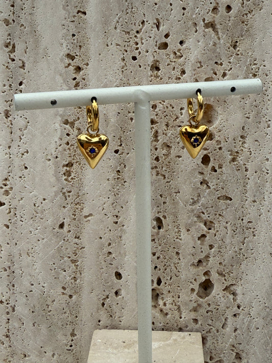 Birthstone oorbellen - September