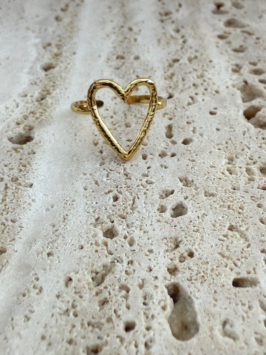 Big heart ring