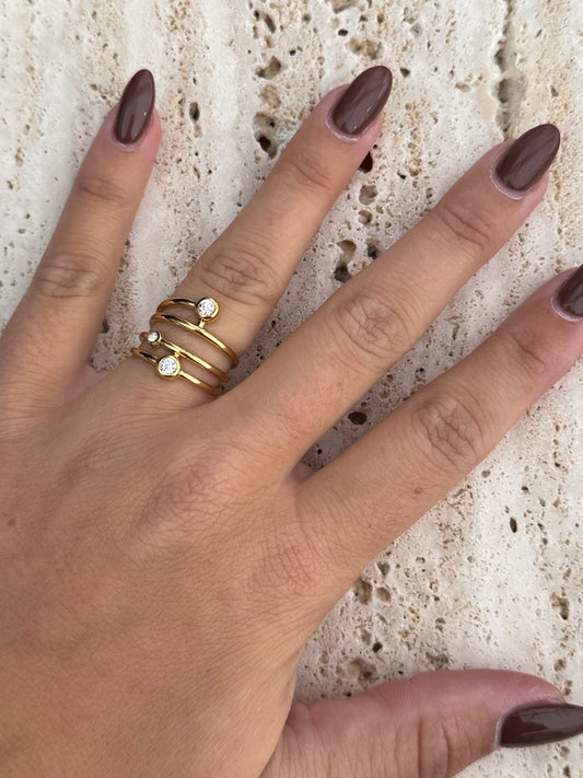 ring met steentjes