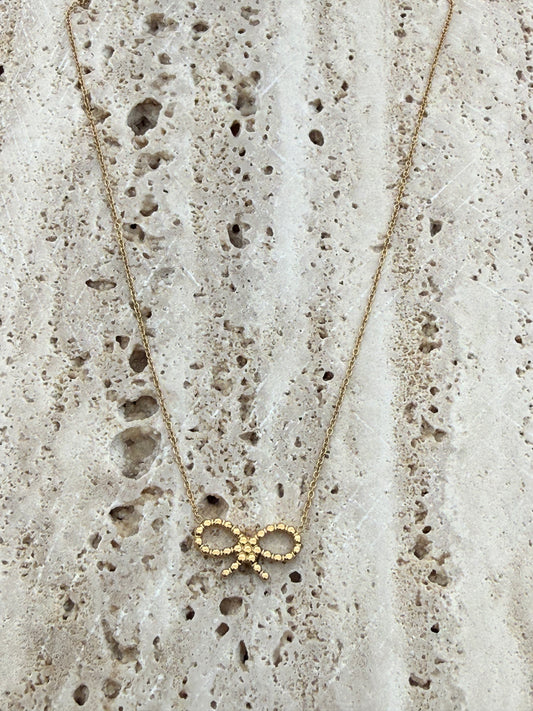 Basic ketting met strikje